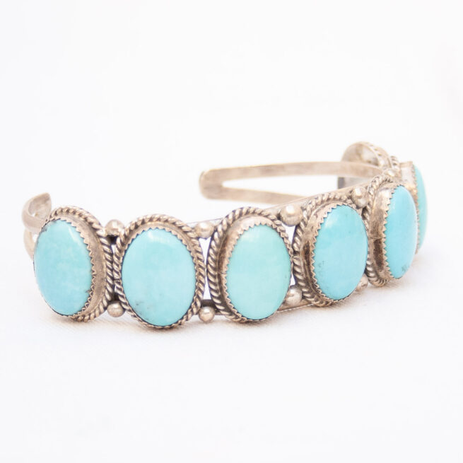 Pete Morgan Large Pale Turquoise Bracelet - Image 2