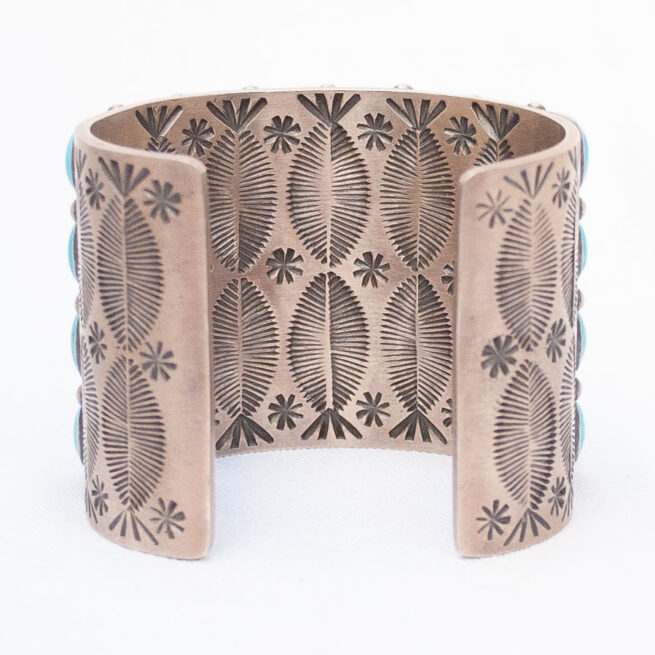Anthony Skeets Large Turquoise Cuff Bracelet - Image 7