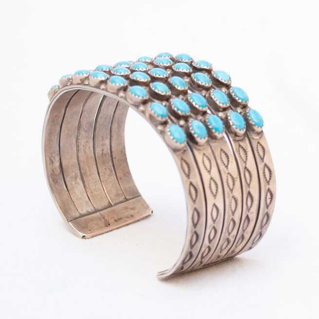 Bracelet Turquoise Argent Amérindien Navajo