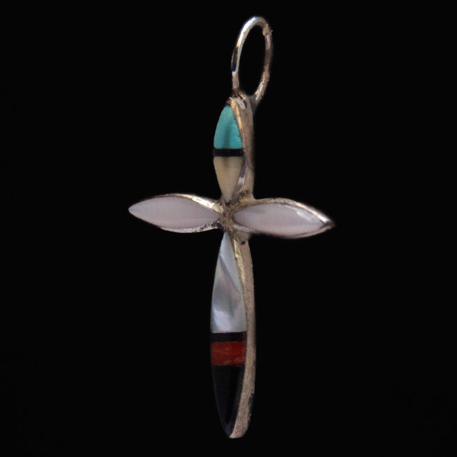 Pendentif Crucifix Multicolore Zuni