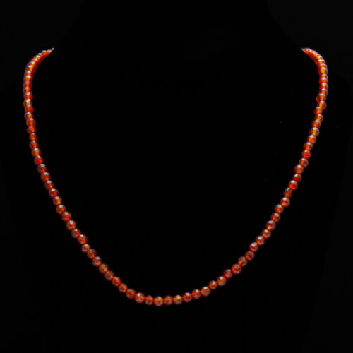 Orange Carnelian Beaded Necklace