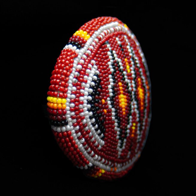 Boucle de Ceinture Perlage Rouge – Image 2