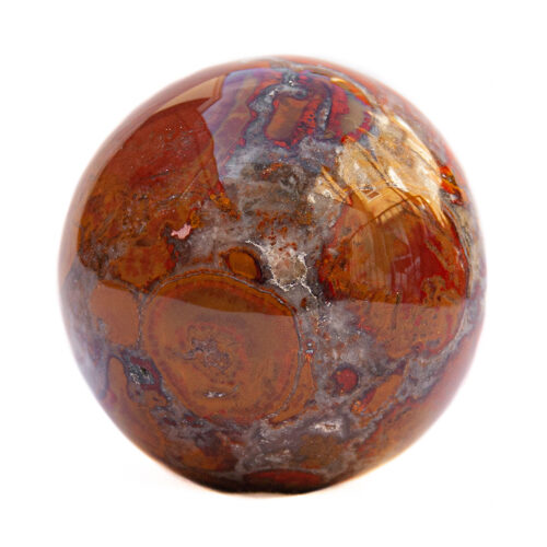 Red Brown Bloodstone Crystal Ball