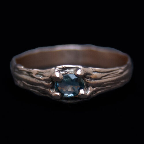 Bague Or Saphir Bleu