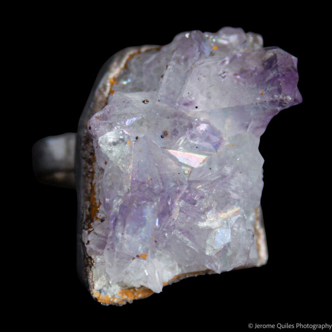 Angel Aura Amethyst Cluster Ring - Image 2