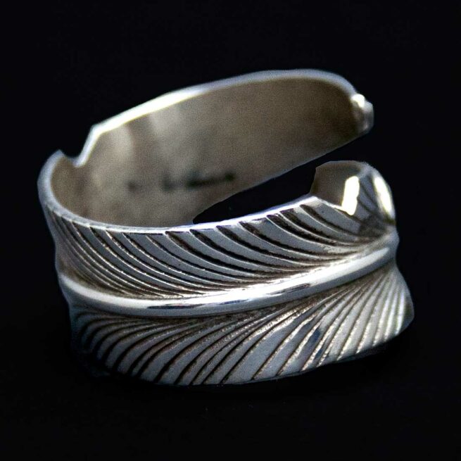 Bague Chris Charley Plume Argent – Image 3