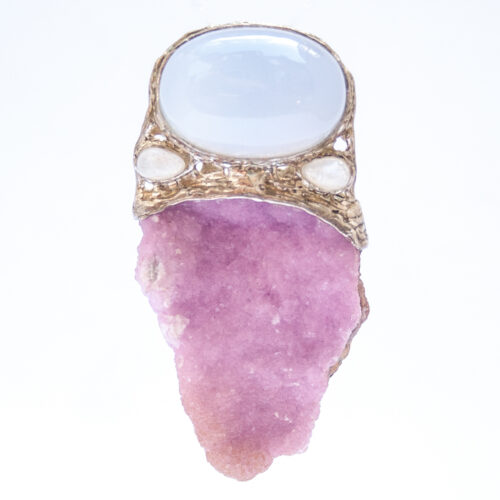 Spherocobaltite Moonstone Pendant