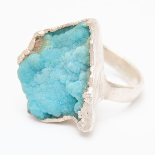 Blue Hemimorphite Ring