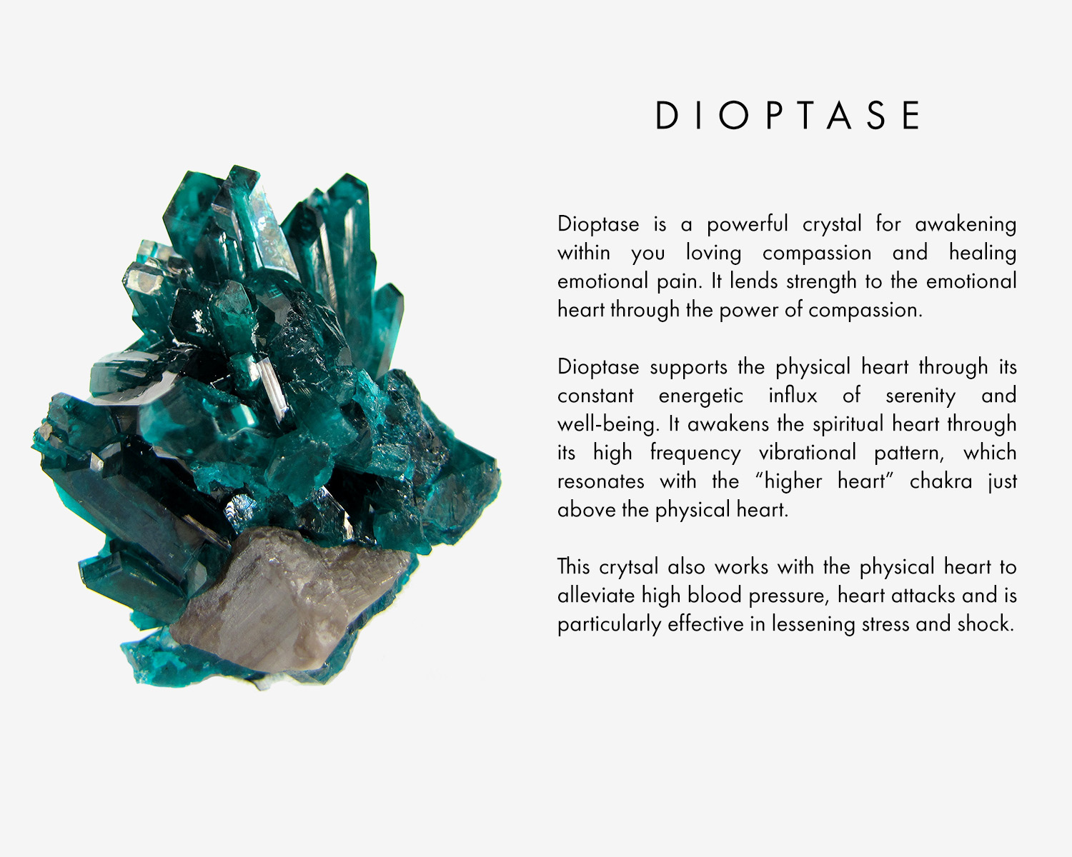 Dioptase Healing Properties