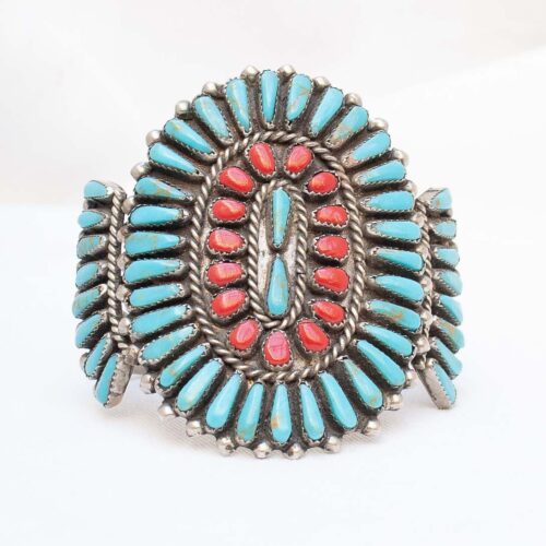 Bracelet Turquoise Corail Petit Point