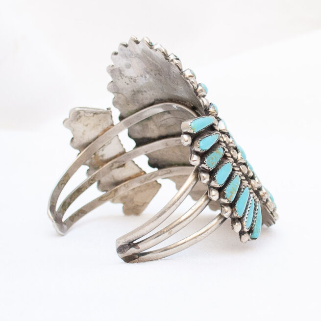 Turquoise Coral Sunburst Bracelet - Image 4