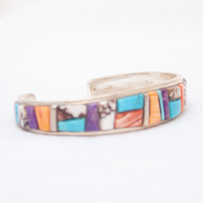 Edison Yazzie Multicolour Navajo Bracelet - Image 2