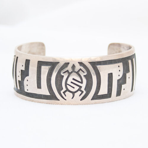 Guy Josytewa Silver Turtle Hopi Bracelet