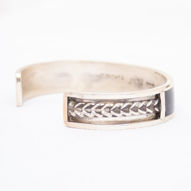 Charlotte Dishta Rug Pattern Zuni Bracelet - Image 3