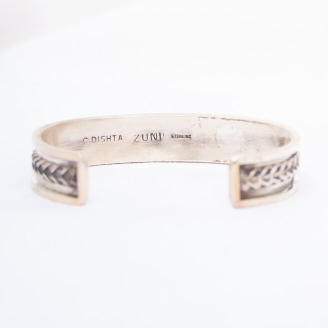 Charlotte Dishta Rug Pattern Zuni Bracelet - Image 4