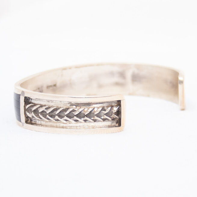 Charlotte Dishta Rug Pattern Zuni Bracelet - Image 5