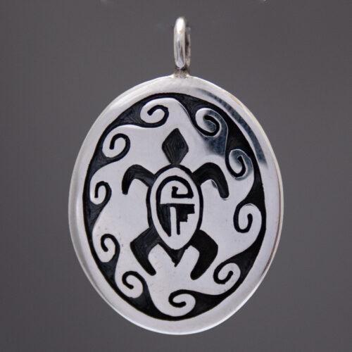 Ray Dorothy Poleyma Kyasyousie Silver Turtle Pendant