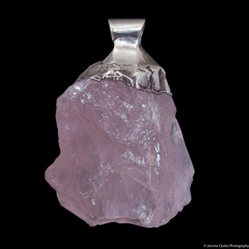 Raw Rose Quartz Pendant