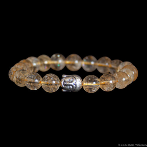 Silver Buddha Citrine Bracelet