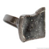 Smoky Quartz Geode Silver Ring - Image 2