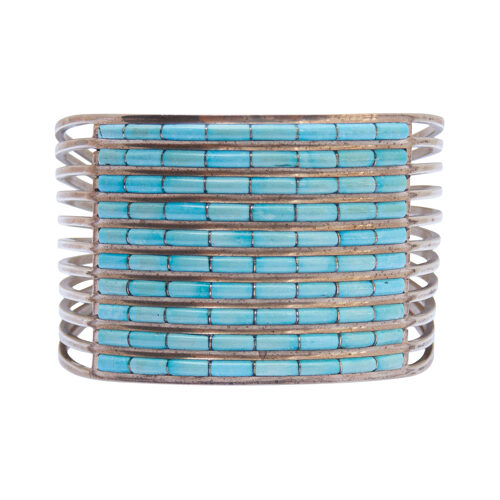 Ten Row Turquoise Bracelet