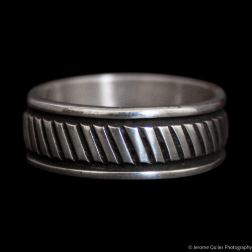 Bruce Morgan Ribbed Silver Ring