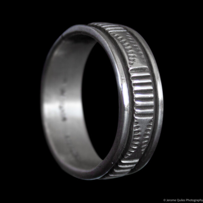 Bague Argent Sterling Bruce Morgan – Image 3
