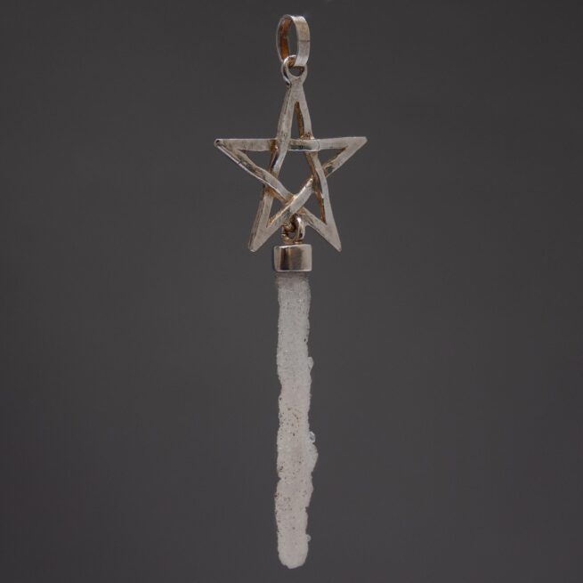 Pendentif Pentagone Druse Quartz