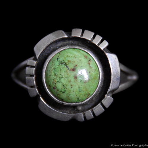 Bague Navajo Variscite Verte