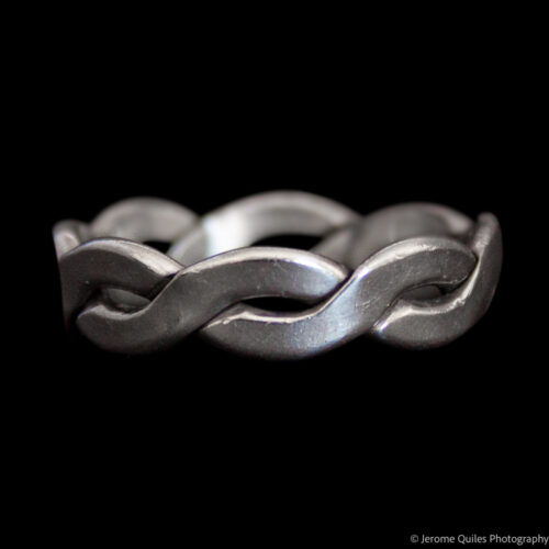 Interlace Design Silver Ring