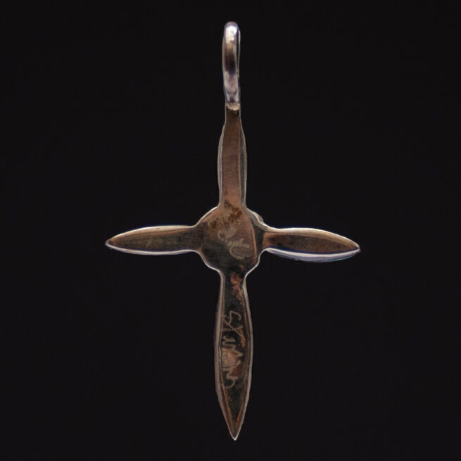 Native American Zuni Inlay Cross Necklace - Image 3