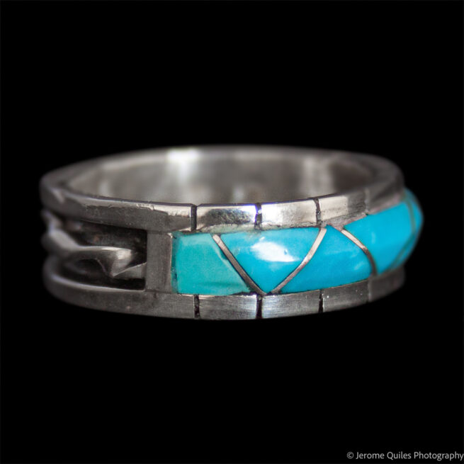 Phyllis Lucio Turquoise Zigzag Ring - Image 2