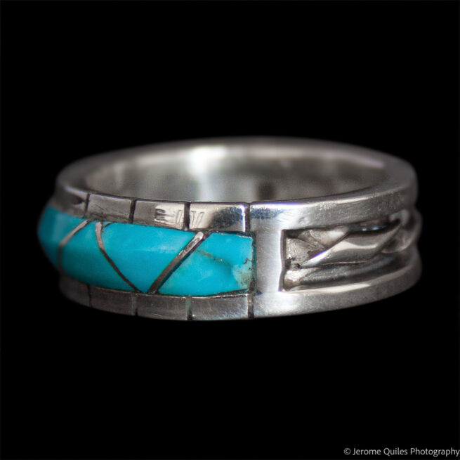 Phyllis Lucio Turquoise Zigzag Ring - Image 3