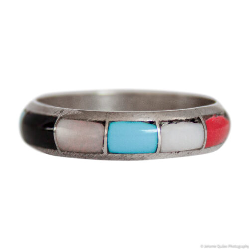 Segmented Multicolour Band Ring