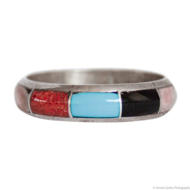 Segmented Multicolour Band Ring - Image 3