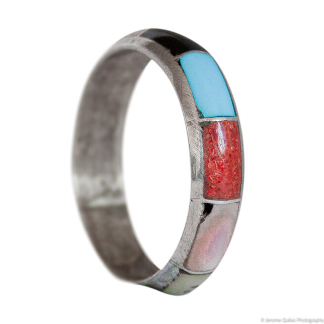Segmented Multicolour Band Ring - Image 5