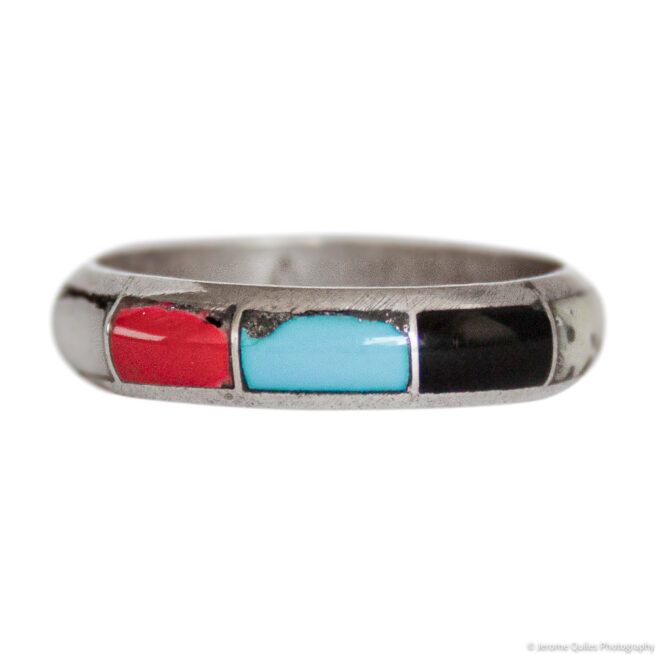 Segmented Multicolour Band Ring - Image 2