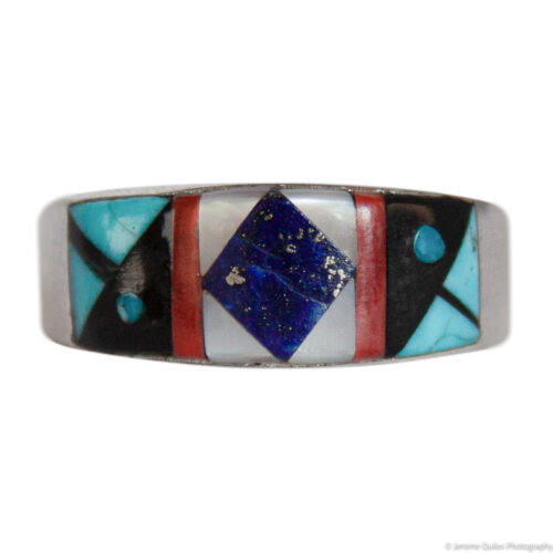 Thick Multicolour Inlay Ring