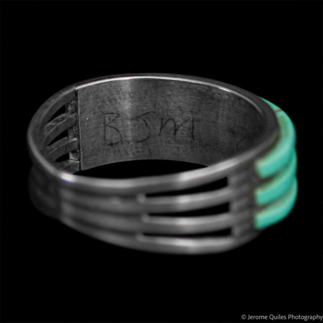 Triple Row Turquoise Ring - Image 3