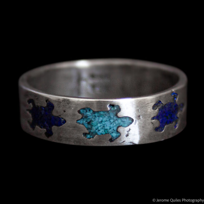 Bague Tortue Turquoise Lapis