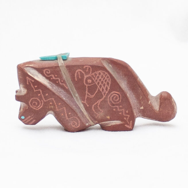 Sculpture Catlinite Jaguar Zuni – Image 5