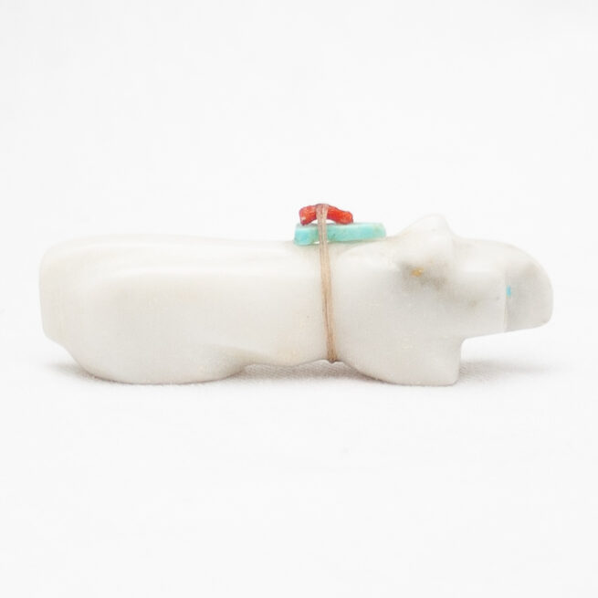 White Marble Jaguar Carving - Image 2