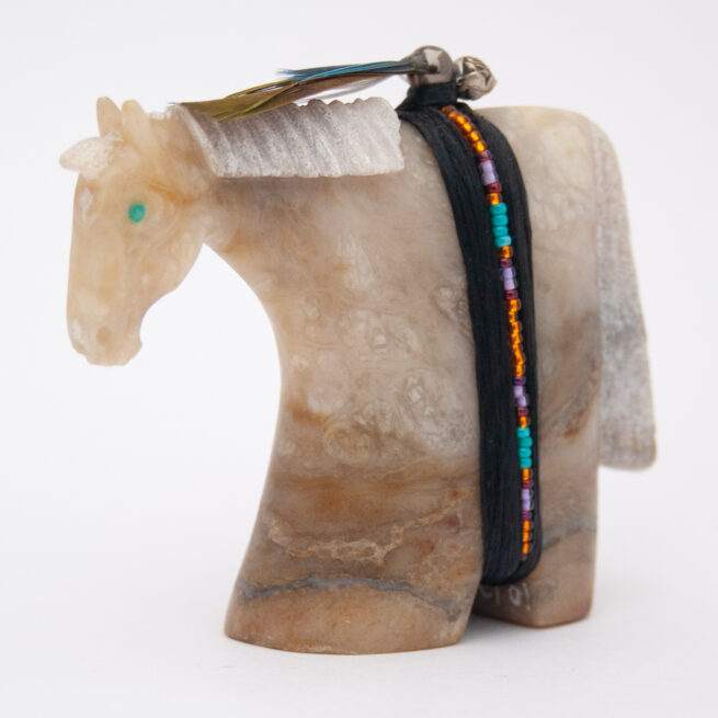 Harold Davidson Zuni Horse Carving - Image 4