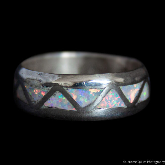 Zuni Opal Zigzag Ring Band - Image 2