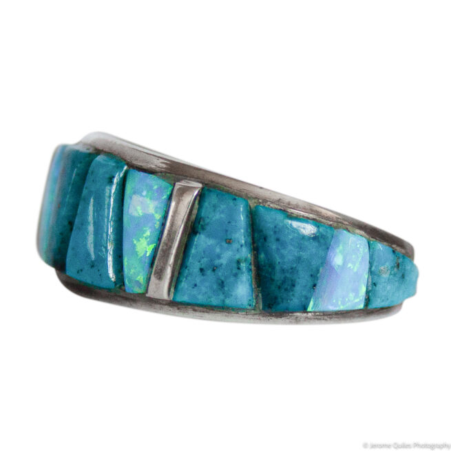 Zuni Turquoise Opal Ring - Image 3