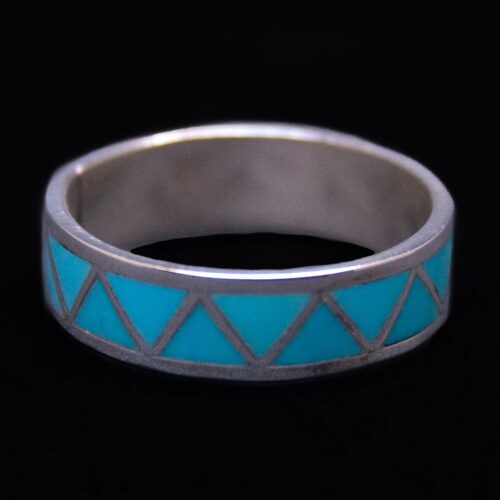 Zuni Turquoise Zigzag Ring