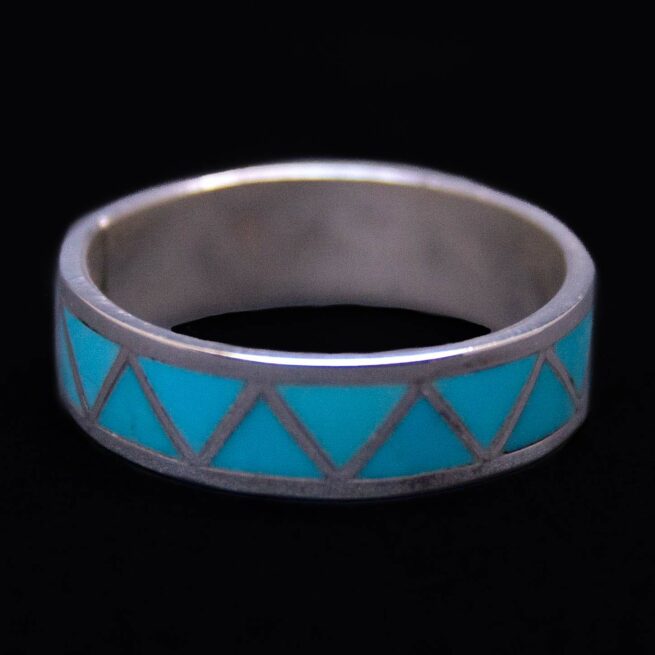 Zuni Turquoise Zigzag Ring