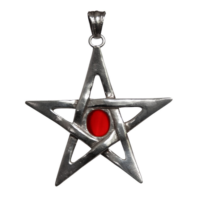 Carnelian Sterling Silver Pentacle Pendant - Image 5