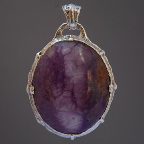 Pendentif Charoïte Argent Sterling