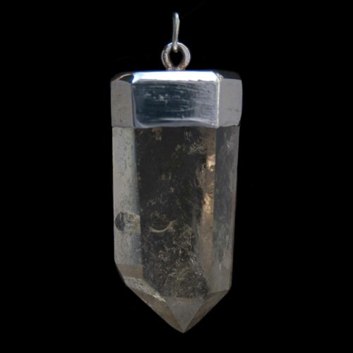 Pendentif Argent Citrine Dorée